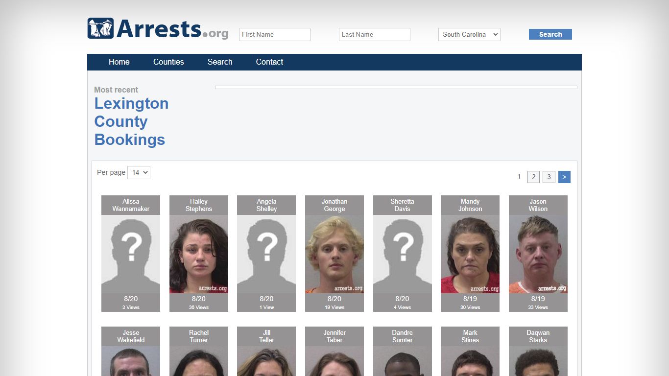 Lexington County Arrests and Inmate Search